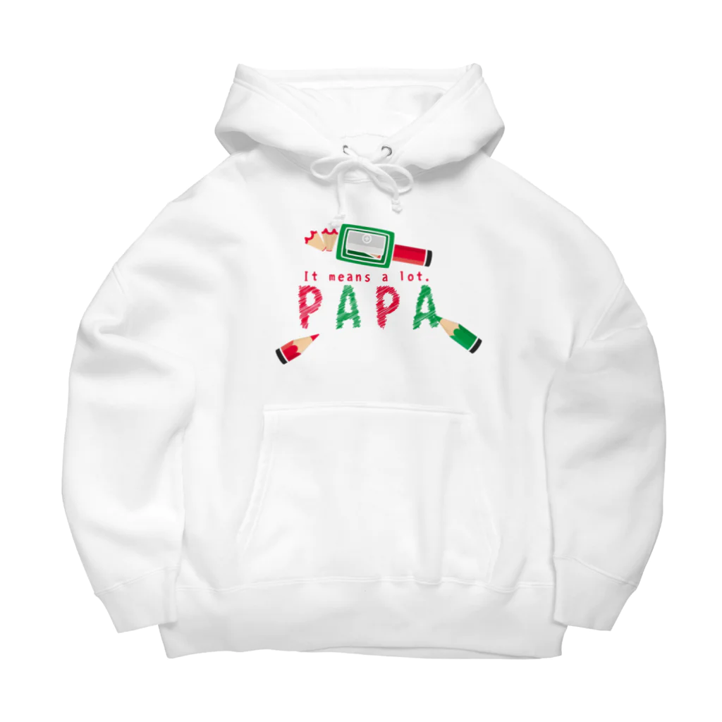 イラスト MONYAAT のちびた色鉛筆 PAPA*A Big Hoodie