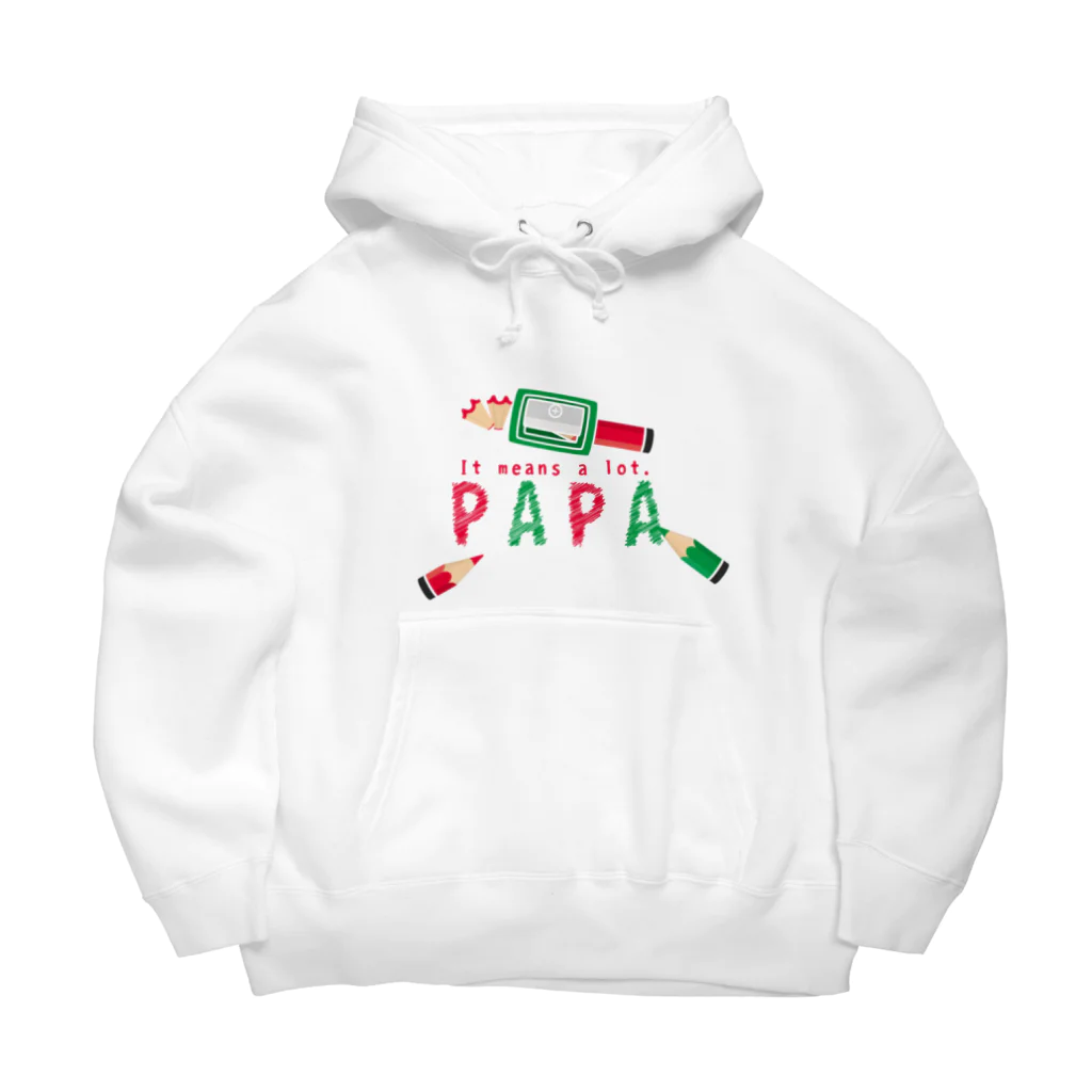 イラスト MONYAAT のちびた色鉛筆 PAPA*B Big Hoodie