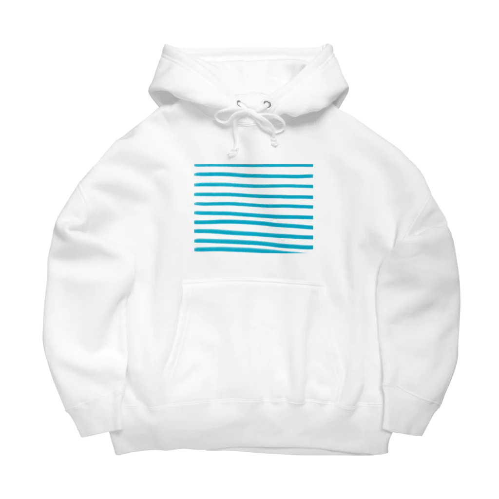 BIG LUCKY DESIGN COMPANY OFFICIAL SHOPのTurquoise Border 2021 Summer Standard Big Hoodie