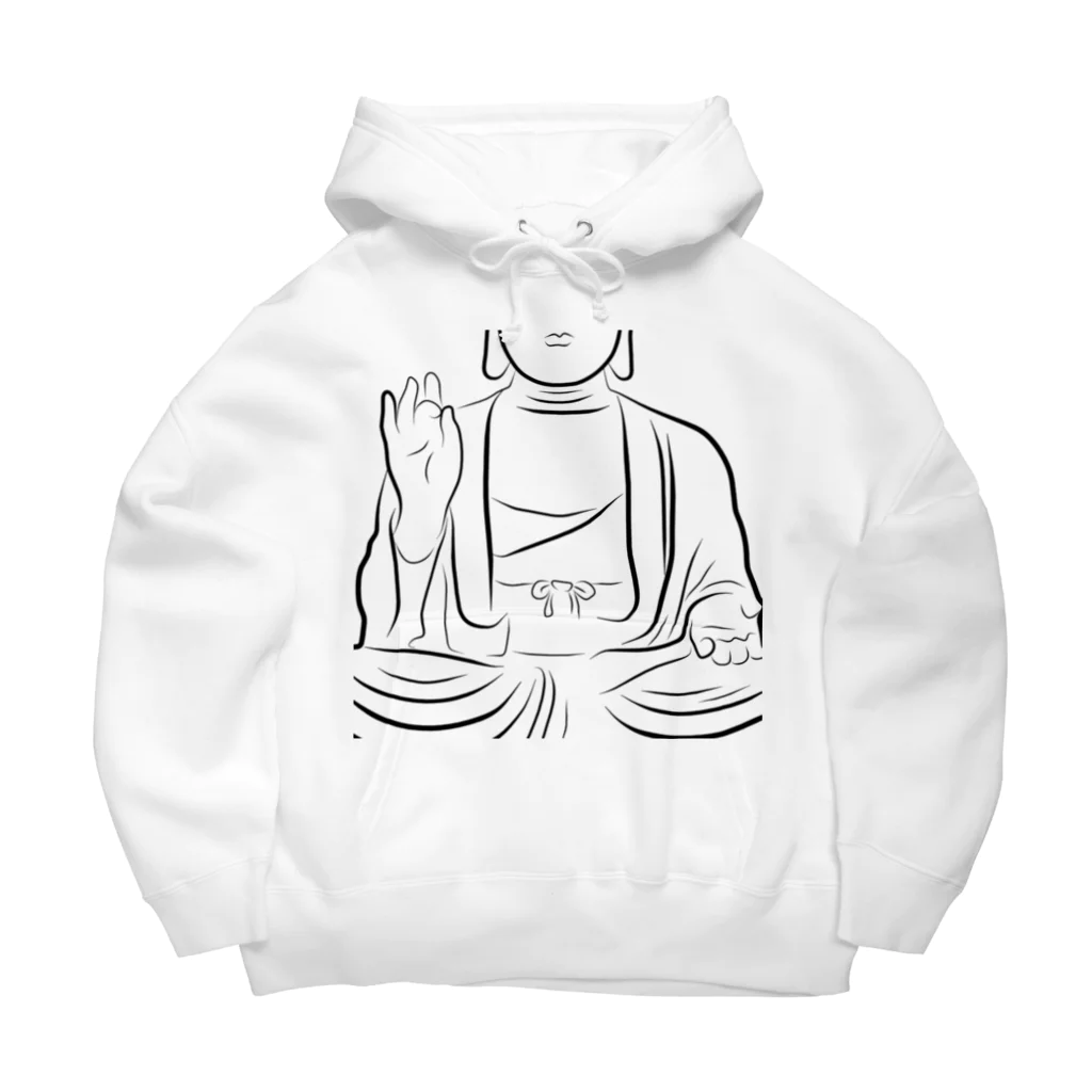 仏教エンタメ大寺院のお店の大仏さまversion Big Hoodie