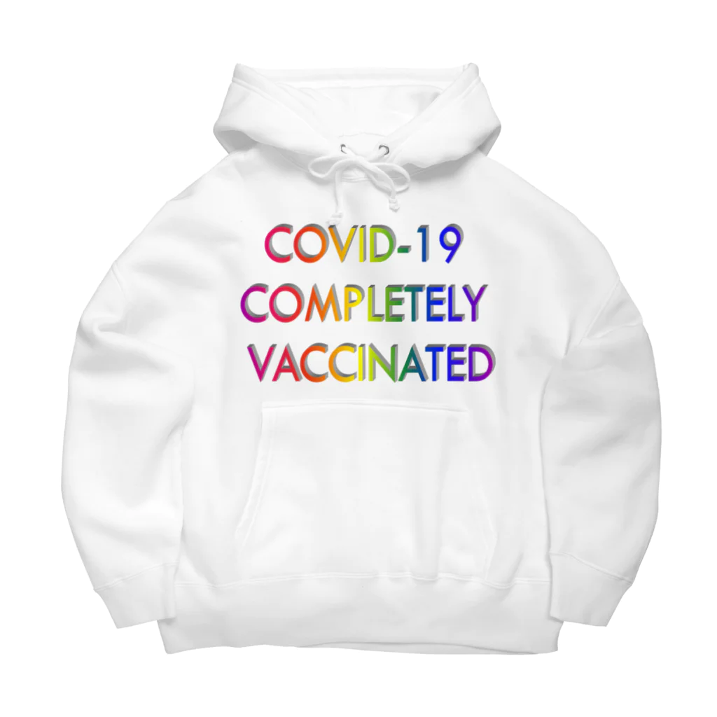 でおきしりぼ子の実験室のCOVID-19_ワクチン完全接種済み Big Hoodie