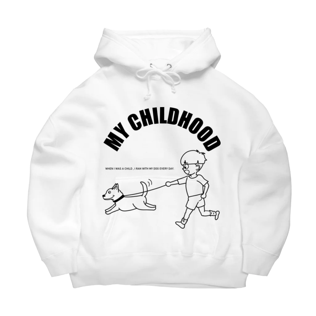 MY CHILDHOODのMY CHILDHOOD BLACK Big Hoodie