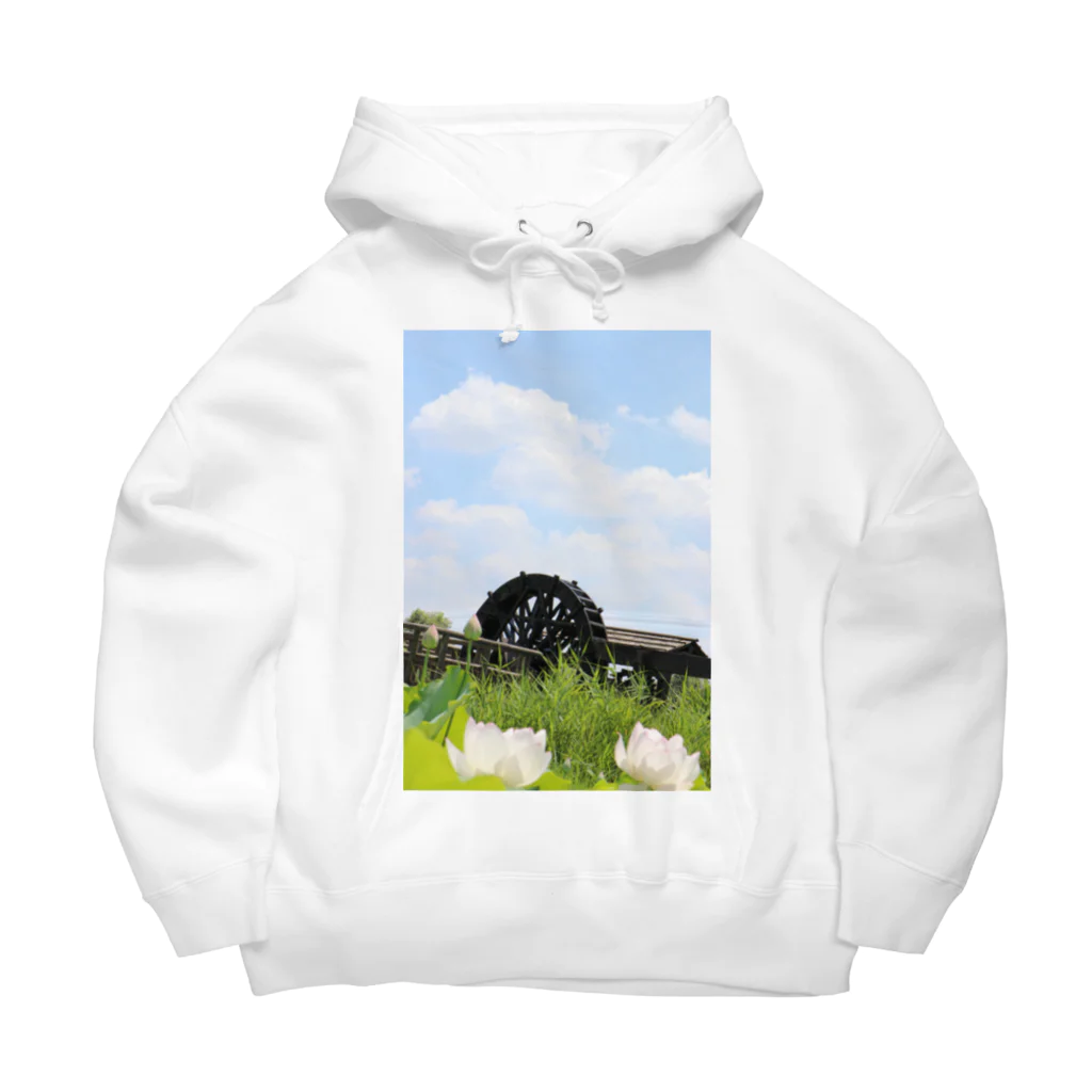 EijiPonの水車と空 Big Hoodie