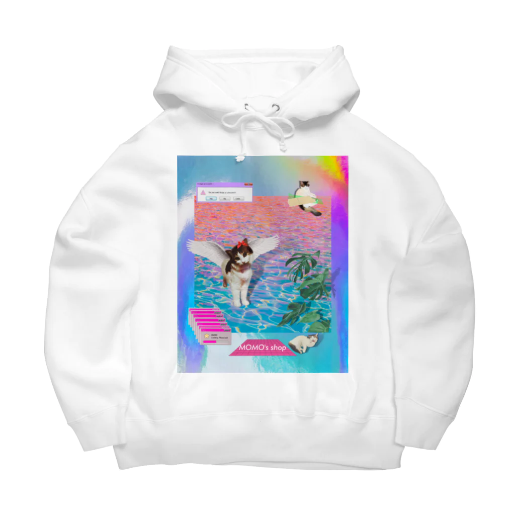 𝙈𝙊𝙈𝙊'𝙨 𝙎𝙝𝙤𝙥のvintage vaporwave Big Hoodie