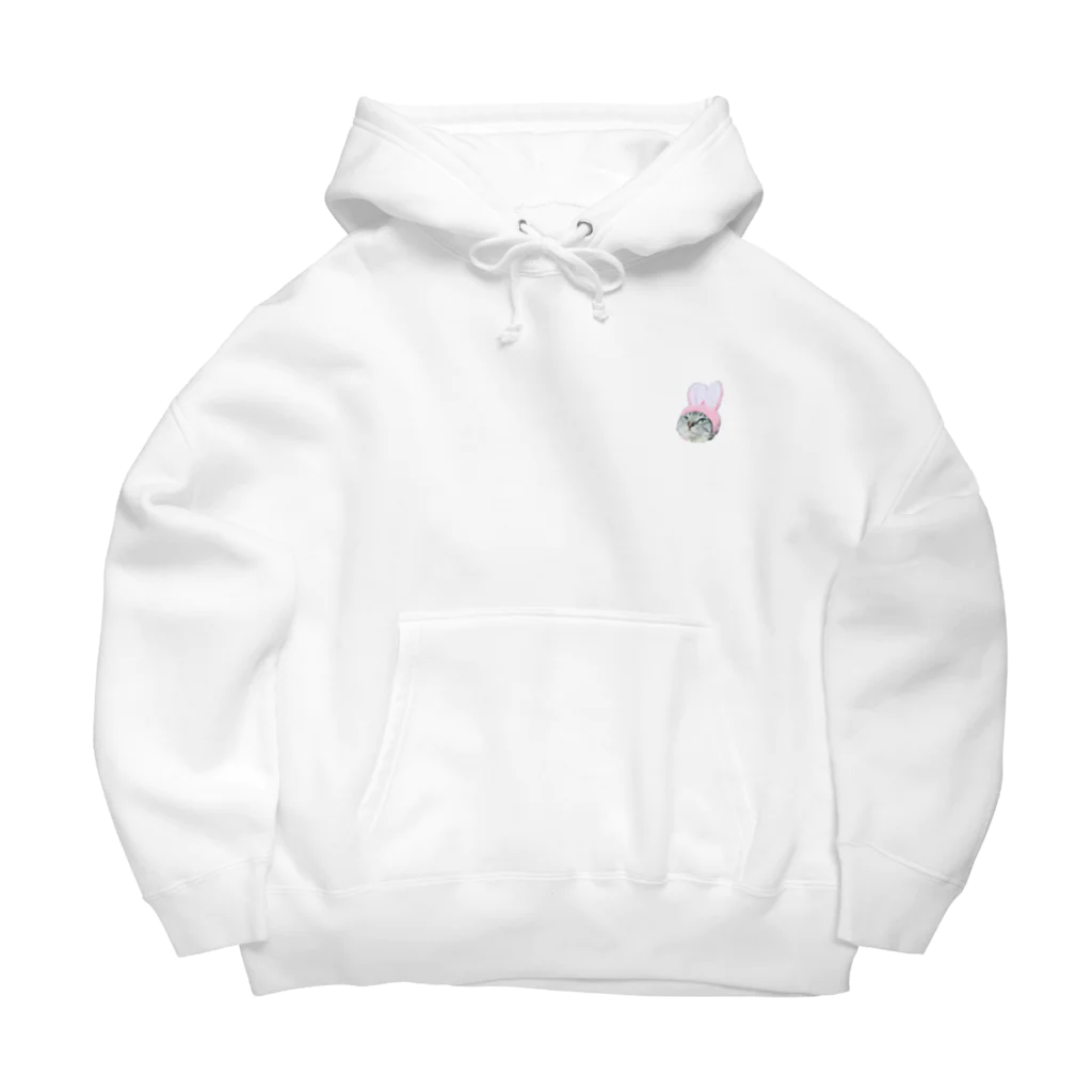 パーラーサイバーマイマイの浮かぶラビキャット Big Hoodie