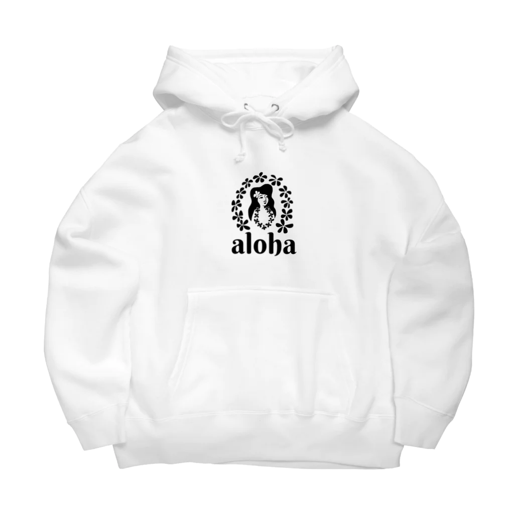 チノサーフアートのAloha girl Big Hoodie