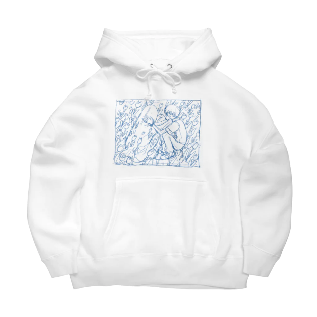 でするなのさわれる(ラフ) Big Hoodie