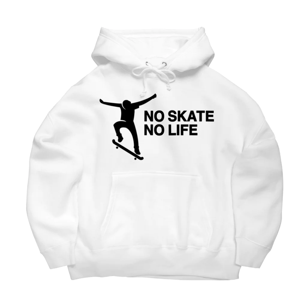 DRIPPEDのNO SKATE NO LIFE 黒ロゴ ビッグシルエットパーカー