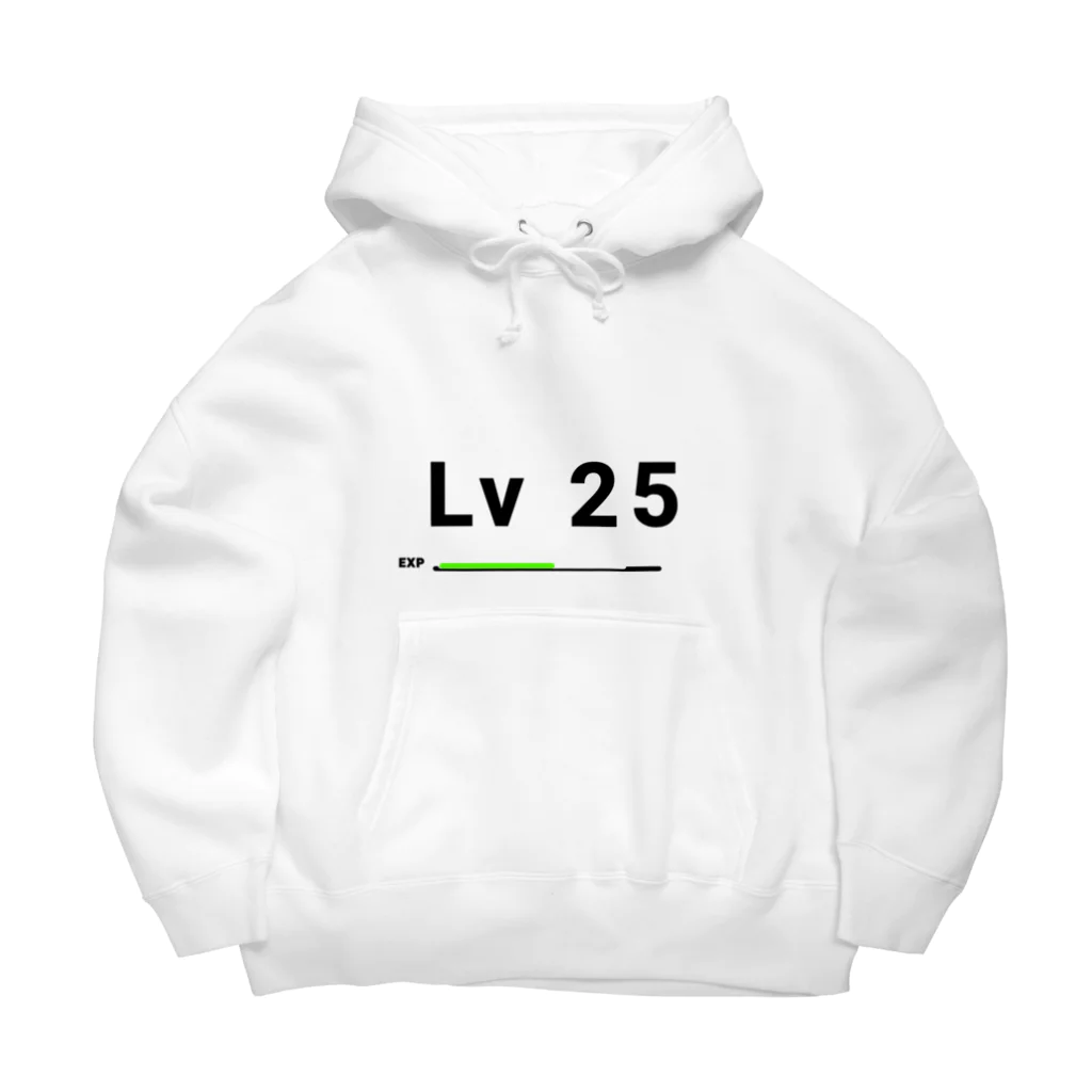 歯車デザインのレベル25 Big Hoodie