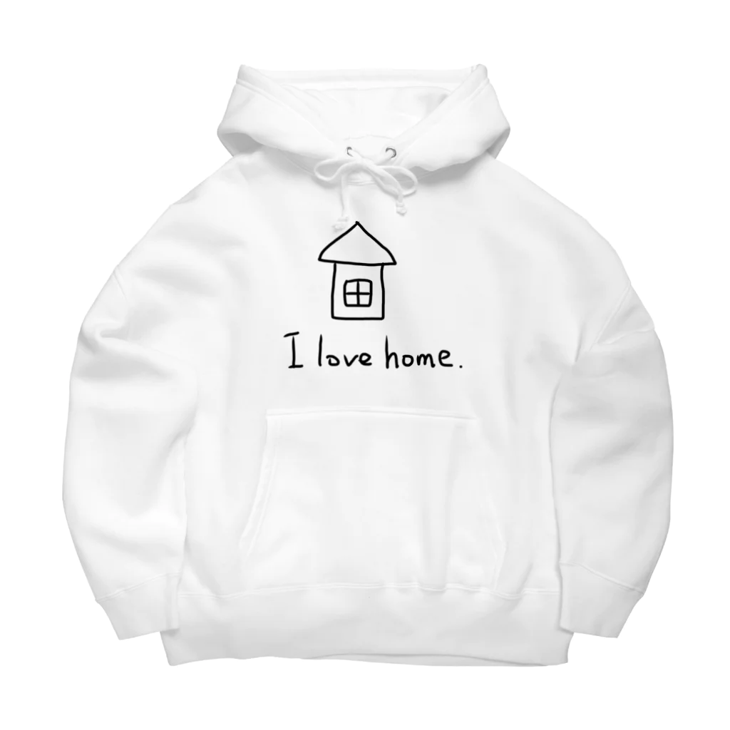 シンプル屋さんのI love home． Big Hoodie