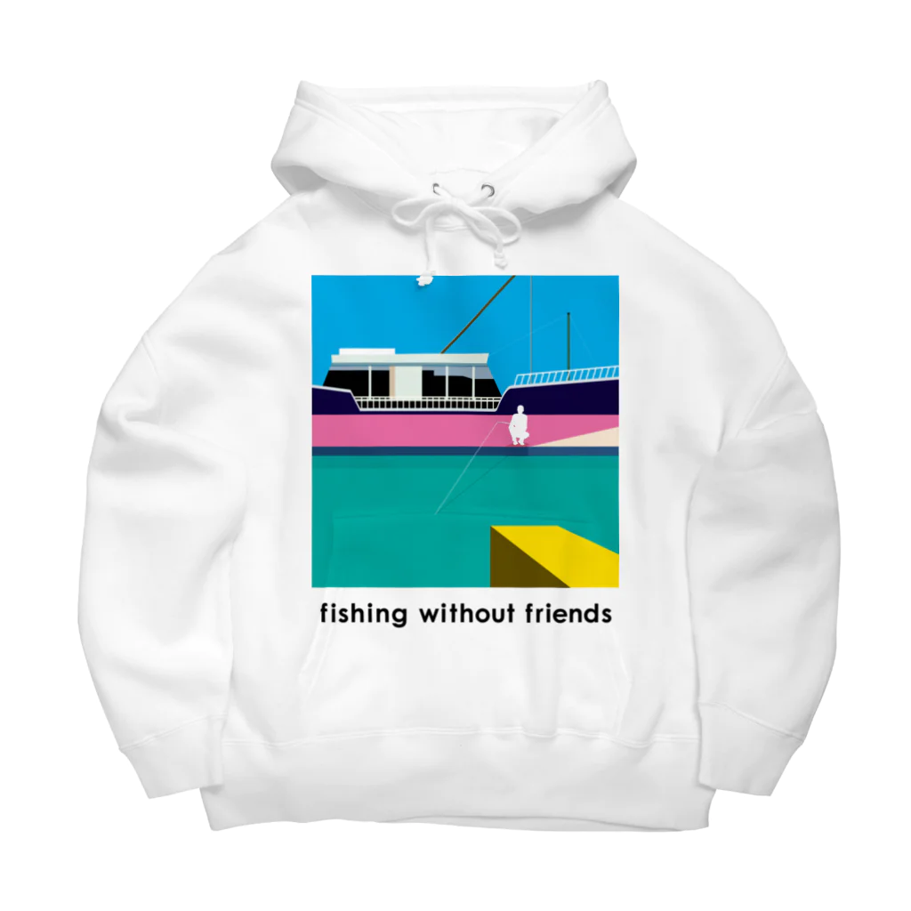 FISHING without FRIENDSのfishing without friends 1 ビッグシルエットパーカー