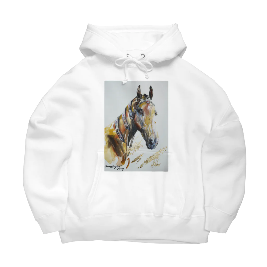 永久凍土の国の白夜の黄金の馬２０２１ Big Hoodie