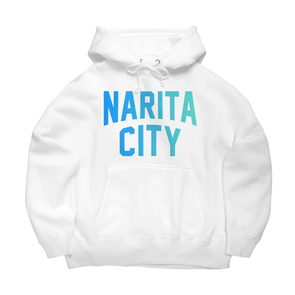 JIMOTOE Wear Local Japanの成田市 NARITA CITY ロゴブルー Big Hoodie