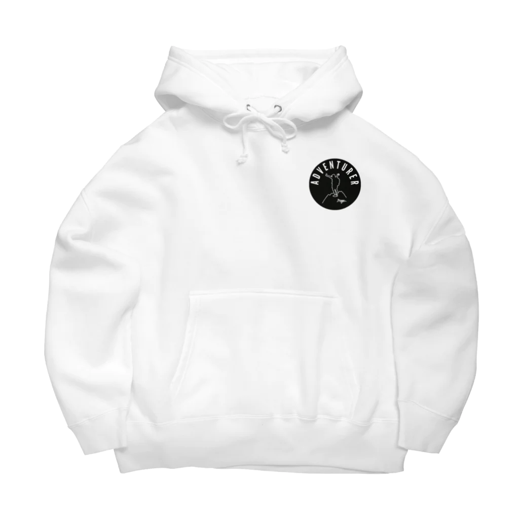 ちゃんまゆの誰もが冒険家グッズ（黒丸ver) Big Hoodie