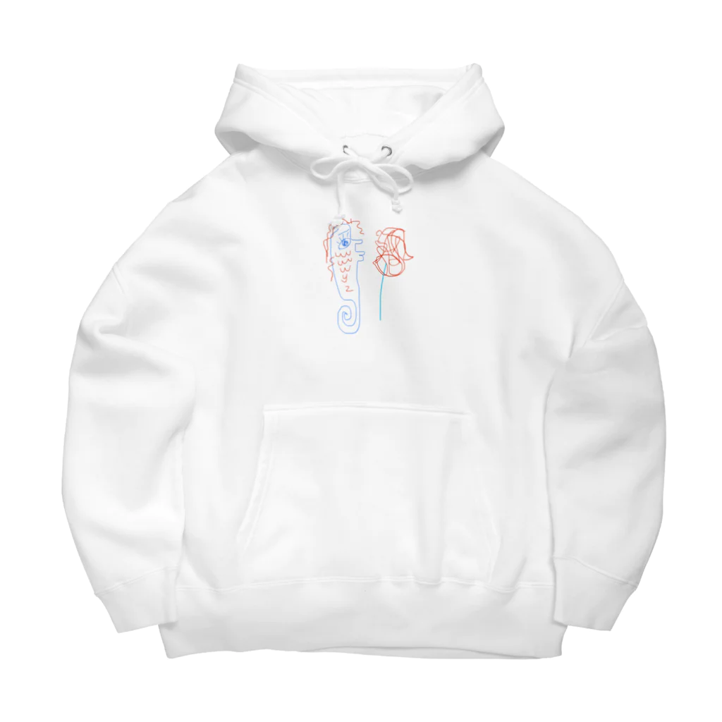 ヨコガオがモットーのuuuwuwyz 花 Big Hoodie