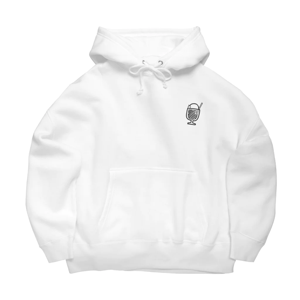 みっこのモノクロクリームソーダ Big Hoodie