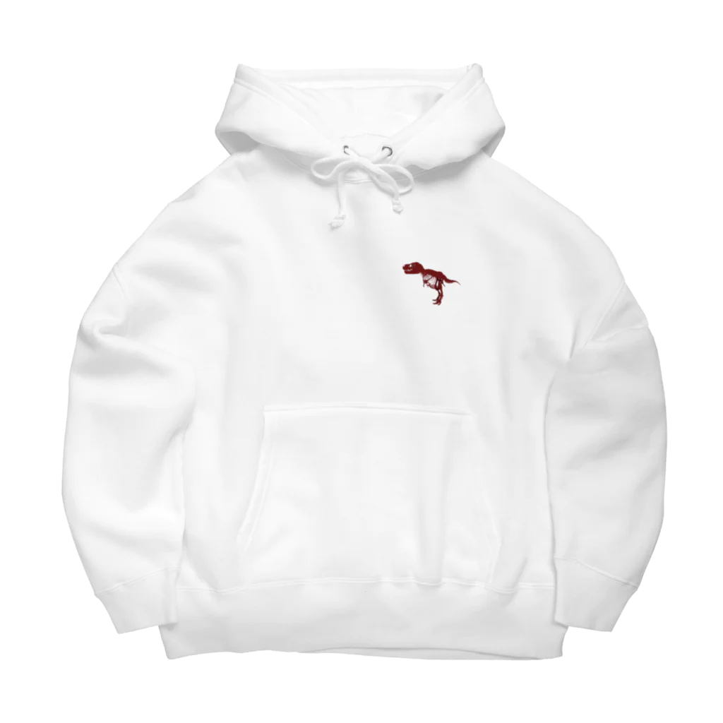 puikkoのティラノサウルスの骨格（ワンポイント） Big Hoodie