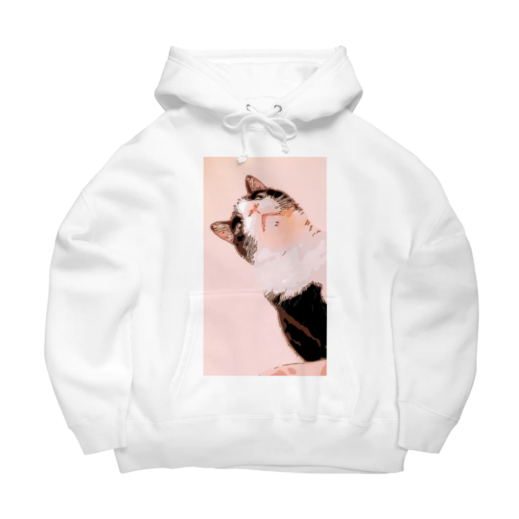 meowのハチワレ Big Hoodie