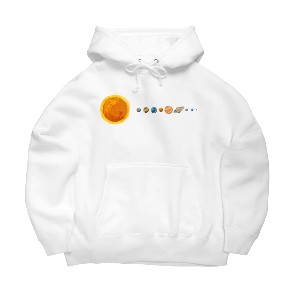 寝不足うさぎの太陽系 Big Hoodie