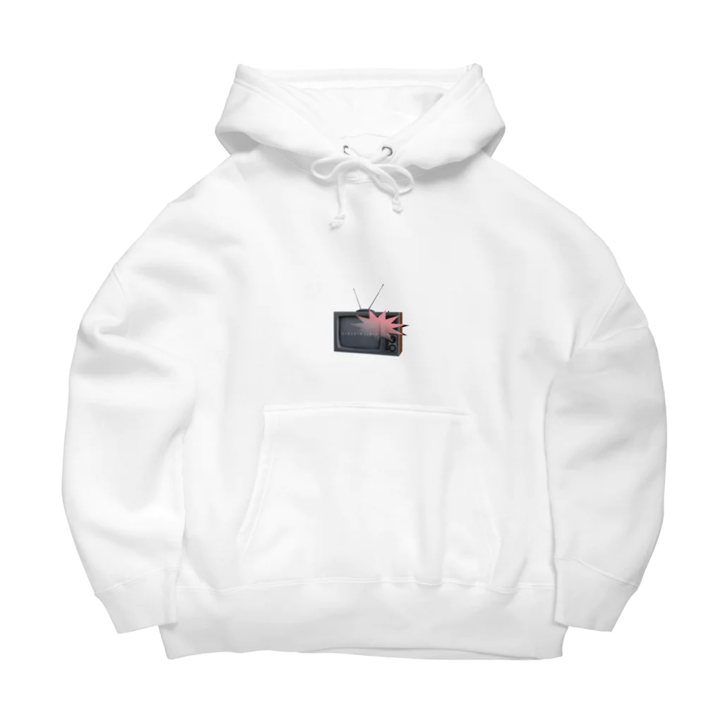 rabbiのモノクロテレビ - black and white TV Big Hoodie