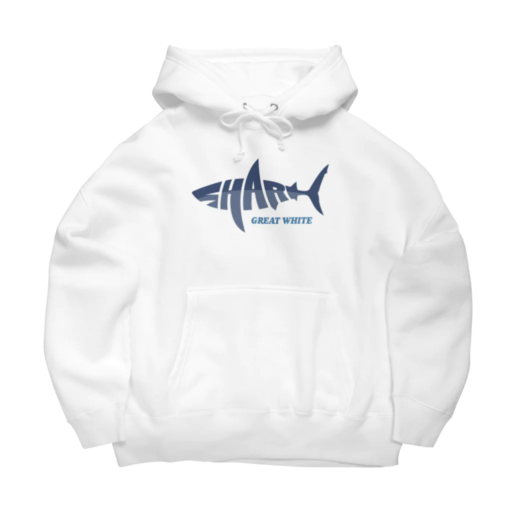 kg_shopのSHARK -Logo Style- ビッグシルエットパーカー