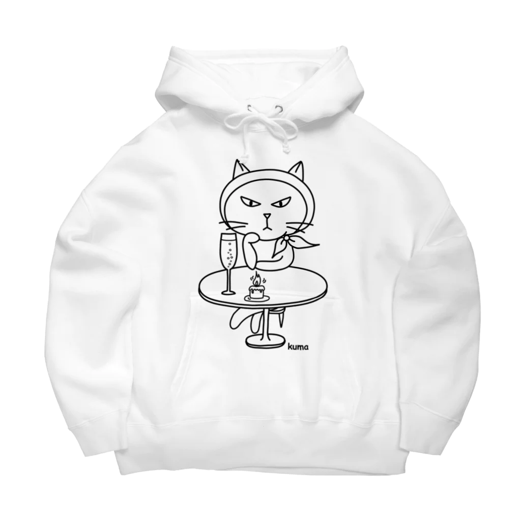 mkumakumaのおひとりにゃま Big Hoodie