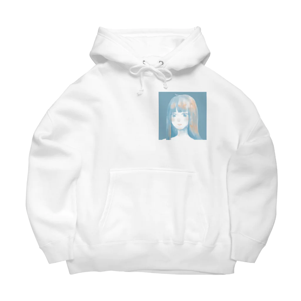 三桜のお店の淡い女の子パーカー Big Hoodie