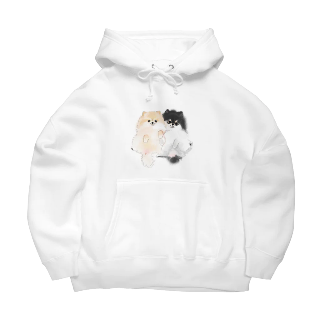 ふわふわチャリティのcomachi & temari Big Hoodie