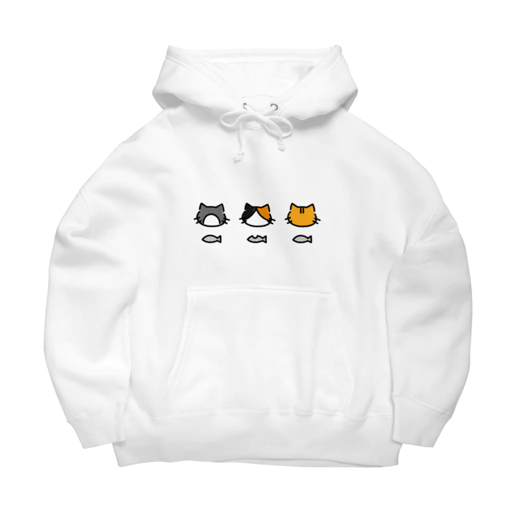 Pのねこ三兄弟 Big Hoodie