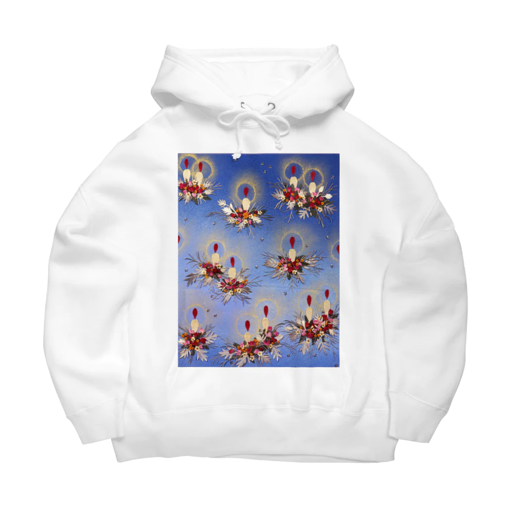 花エヴリのクリスマスキャンドル Big Hoodie