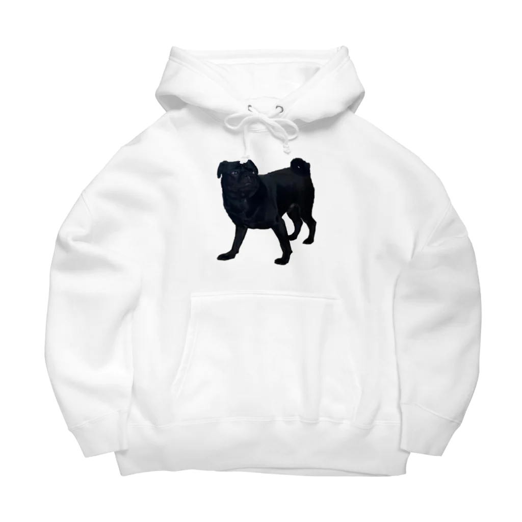 KUROPUG 黒パグのくろぱぐのくろ Big Hoodie