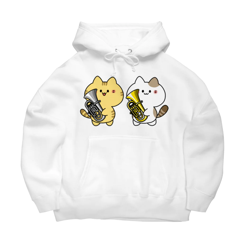  ふじねこ屋のユーフォニアム吹きのねこたち Big Hoodie