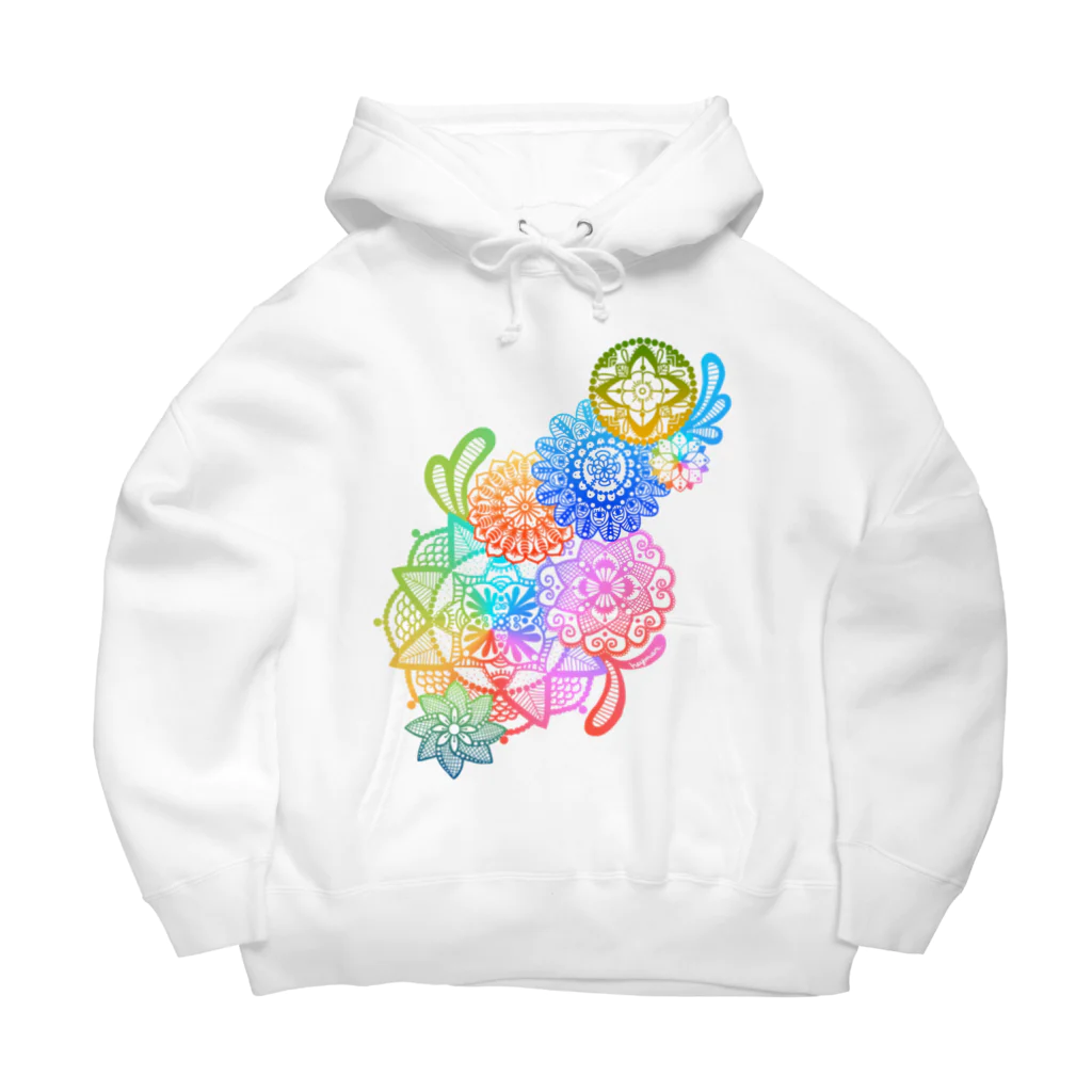 heymar の花　レインボーカラー Big Hoodie