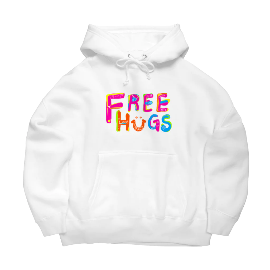 マジシャンもやしくんのショップのフリーハグ／FREE HUGS Big Hoodie