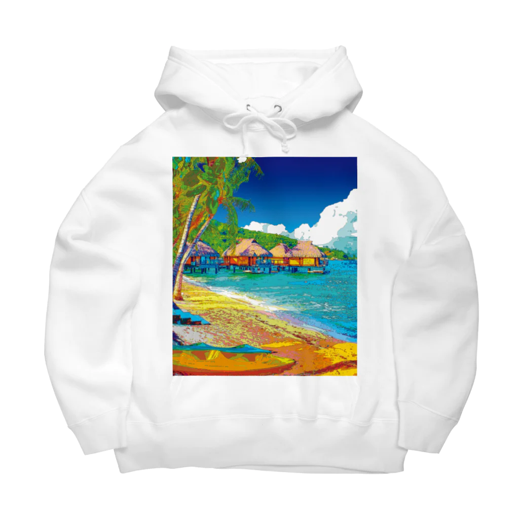 GALLERY misutawoのボラボラ島の水上バンガロー Big Hoodie