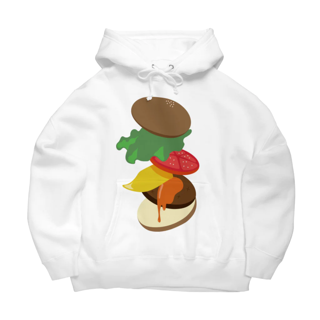 AWESOME HAMBURGERのチーズバーガー Big Hoodie