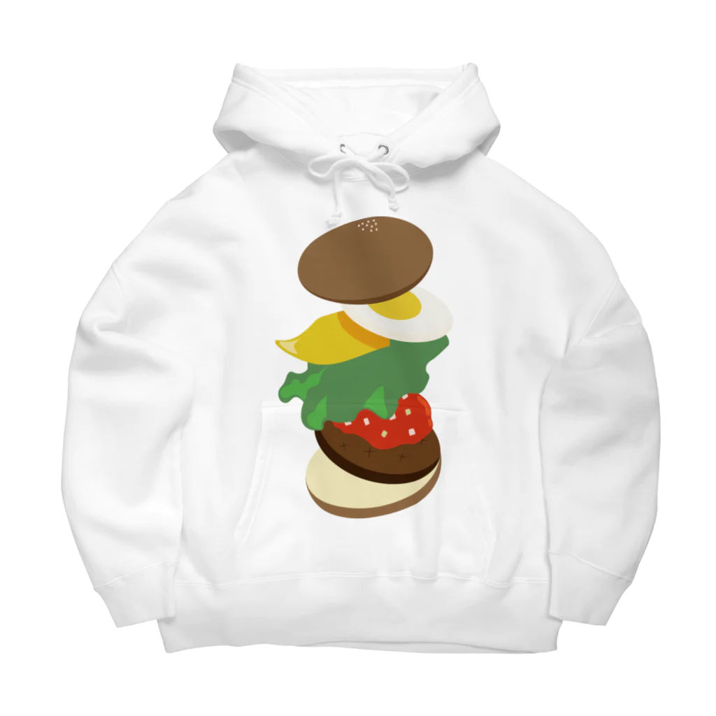 AWESOME HAMBURGERのエッグチーズバーガー Big Hoodie