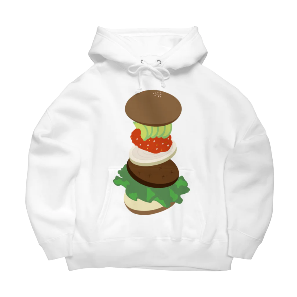 AWESOME HAMBURGERのアボカドバーガー Big Hoodie