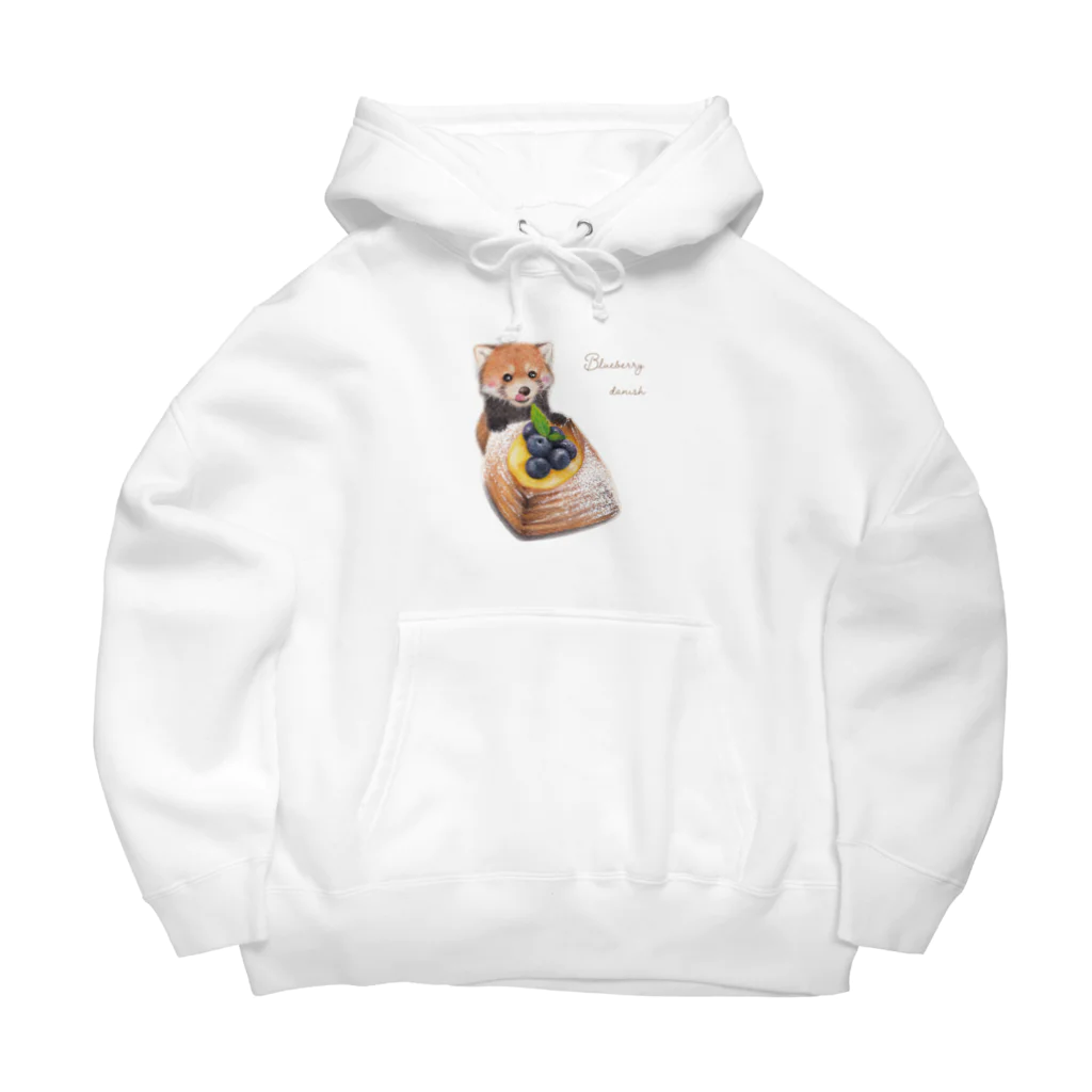 aiart aimiのブルーベリーデニッシュとレッサーパンダ Big Hoodie