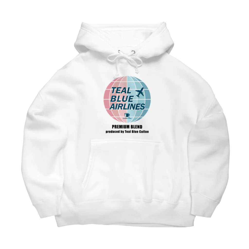 Teal Blue CoffeeのTEAL BLUE AIRLINES Big Hoodie