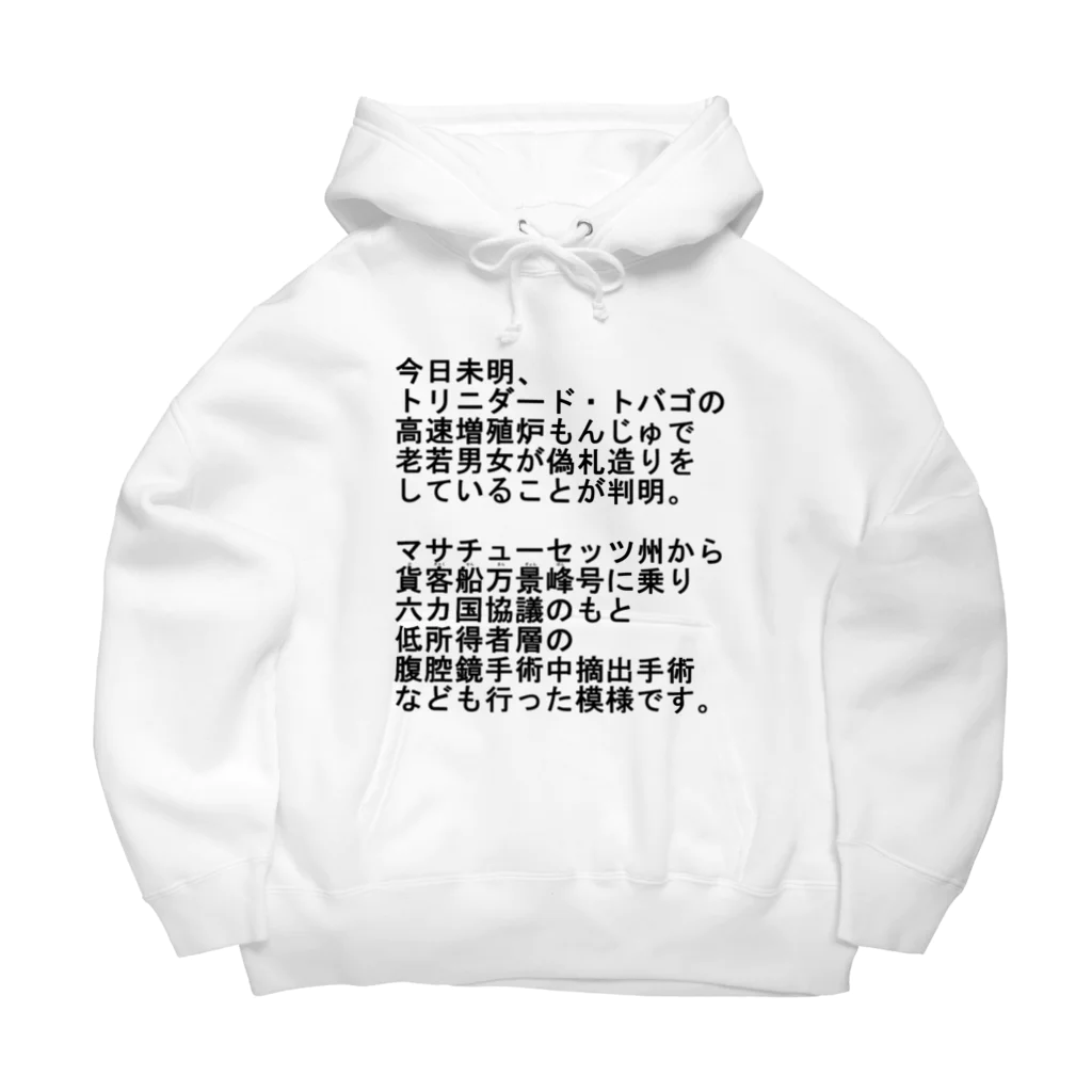 早口言葉ニュース！ Big Hoodie by なんか面白そうなデザインのやつ 