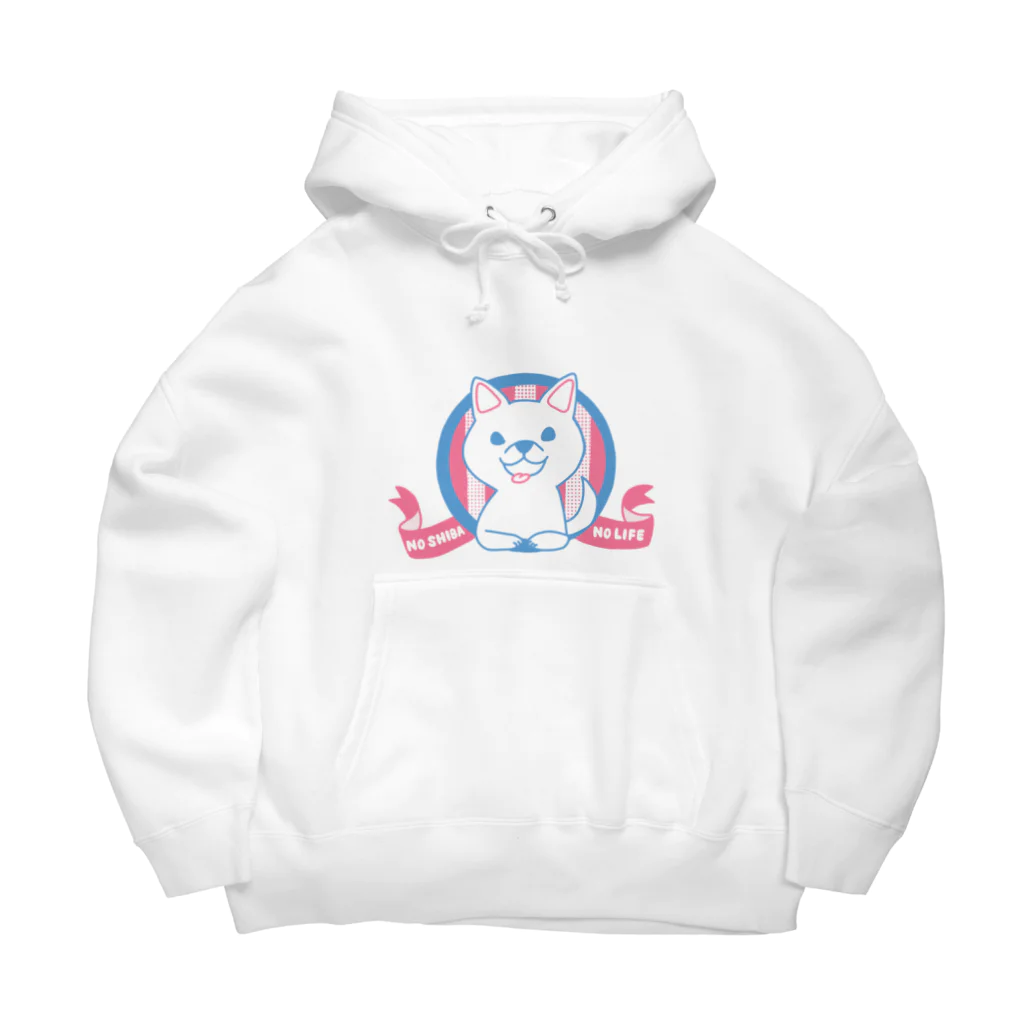 ともえのえ - 柴犬とか動物色々のNO SHIBA NO LIFE （白柴バージョン） Big Hoodie