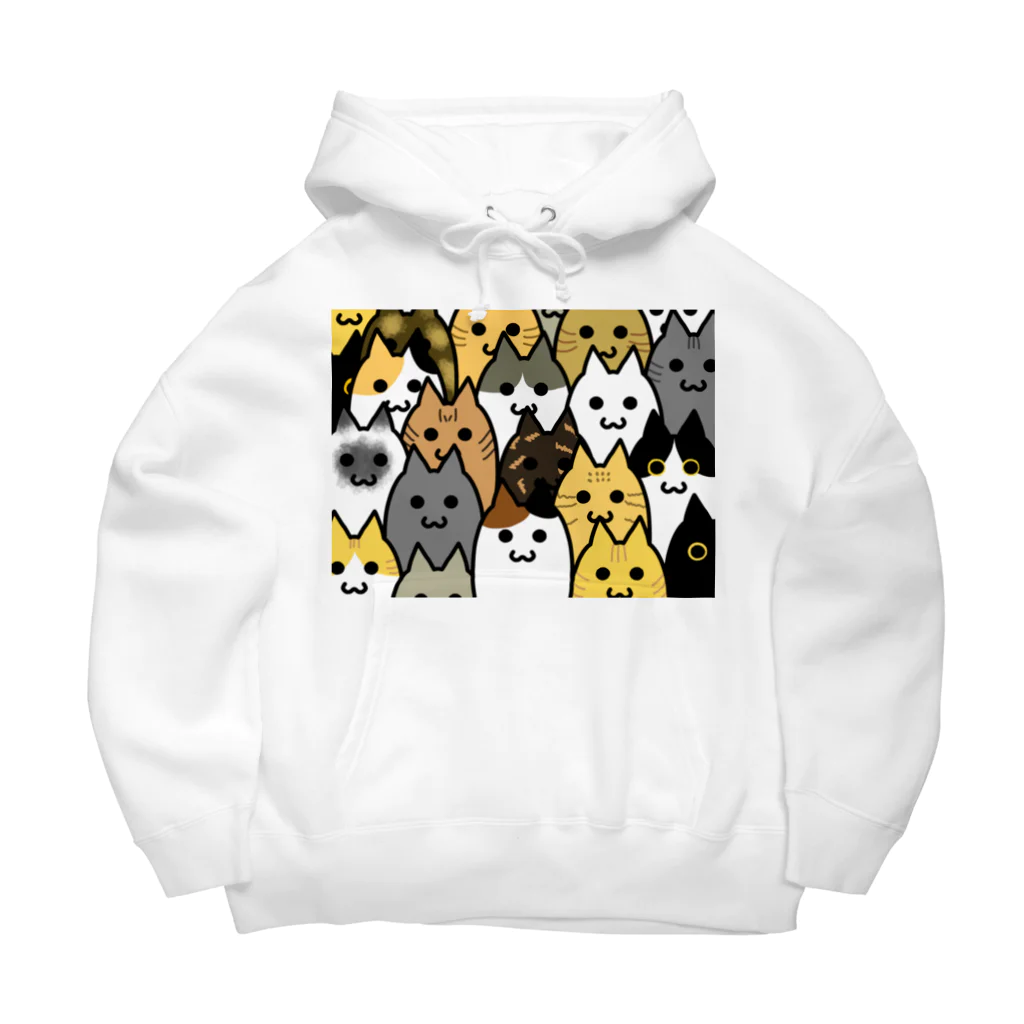 SHOP ベアたんの猫いっぱい Big Hoodie