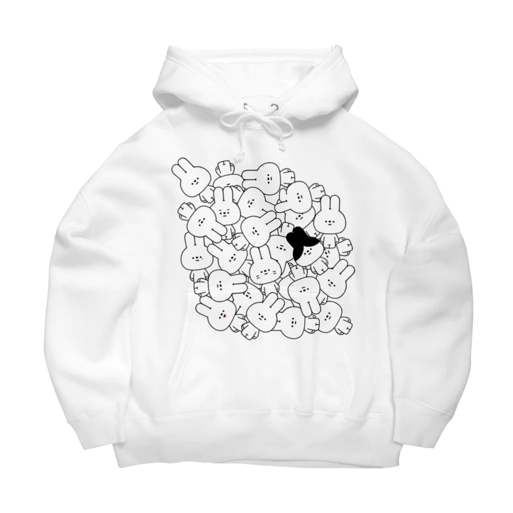 こつｗのおみせの量産うさぎ 量産 Big Hoodie