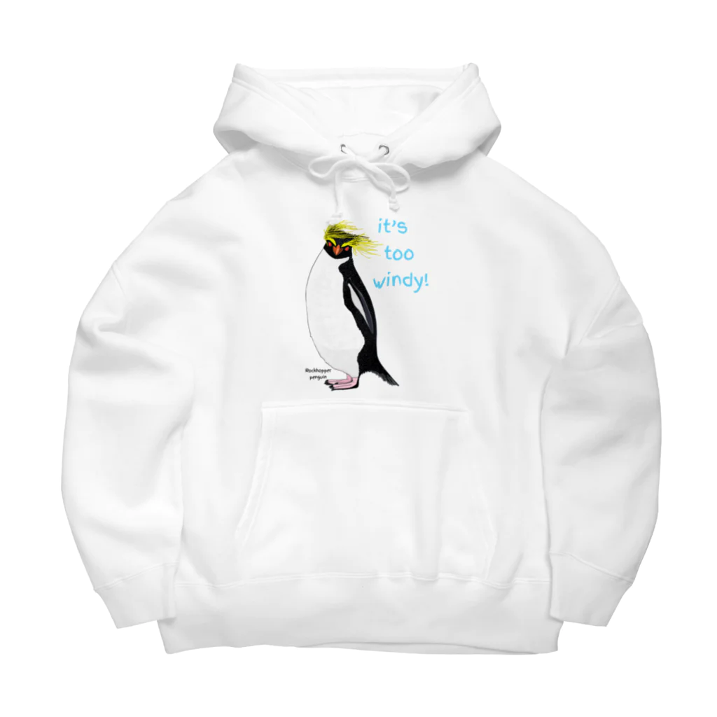 LalaHangeulのRockhopper penguin　(イワトビペンギン) Big Hoodie