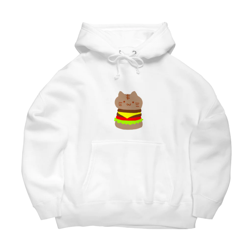 イマダのもふもふのにゃんこバーガー Big Hoodie