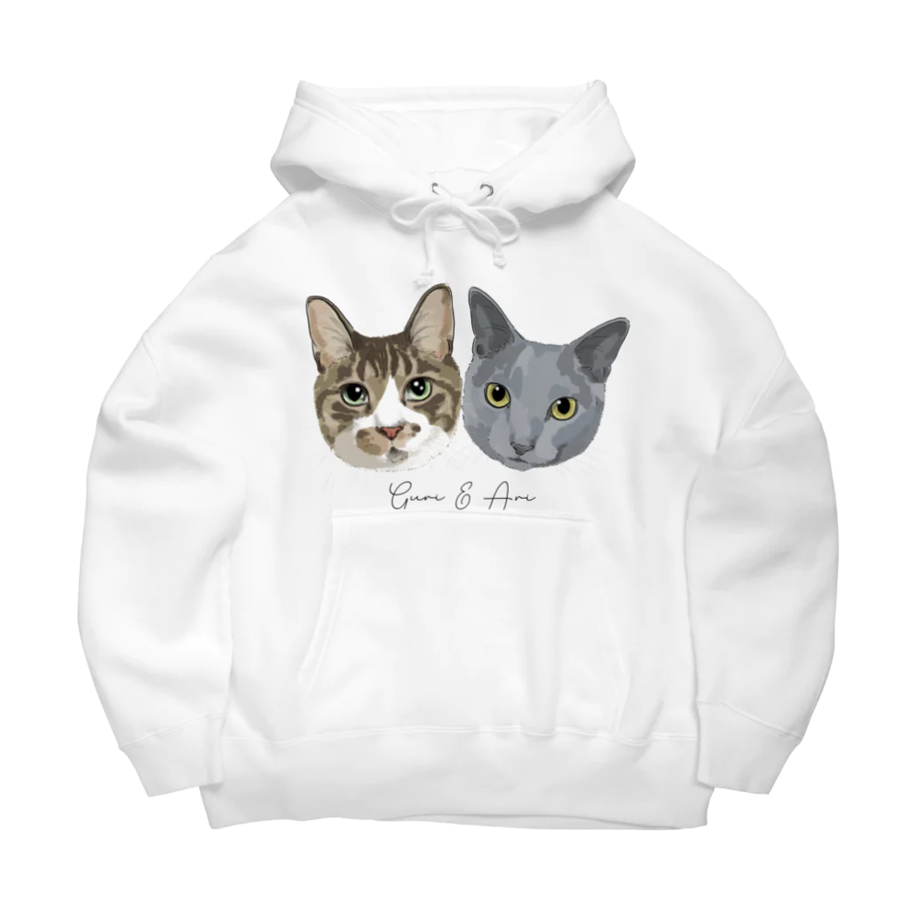 みきぞーん｜保護猫 ミッキー画伯と肉球とおともだちのguri & ari Big Hoodie