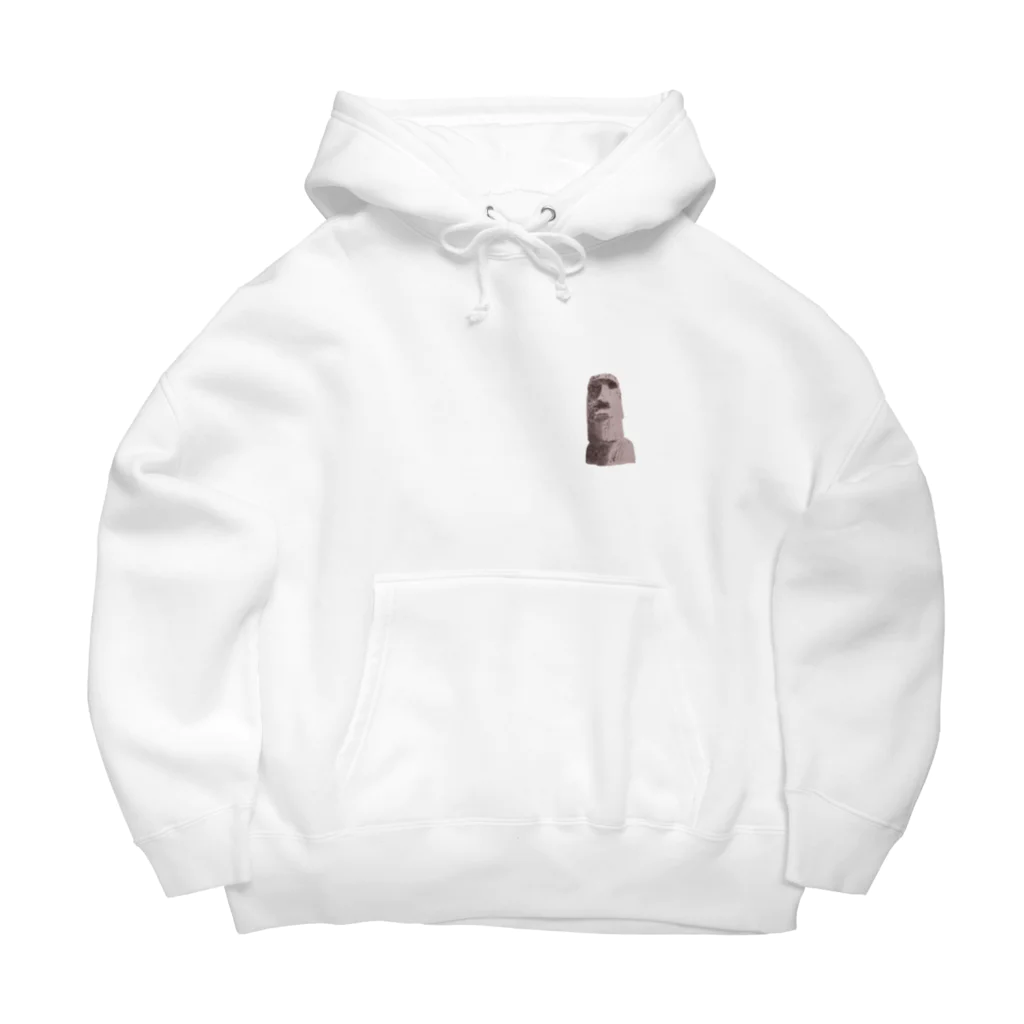 puikkoのモアイ像2（ワンポイント） Big Hoodie