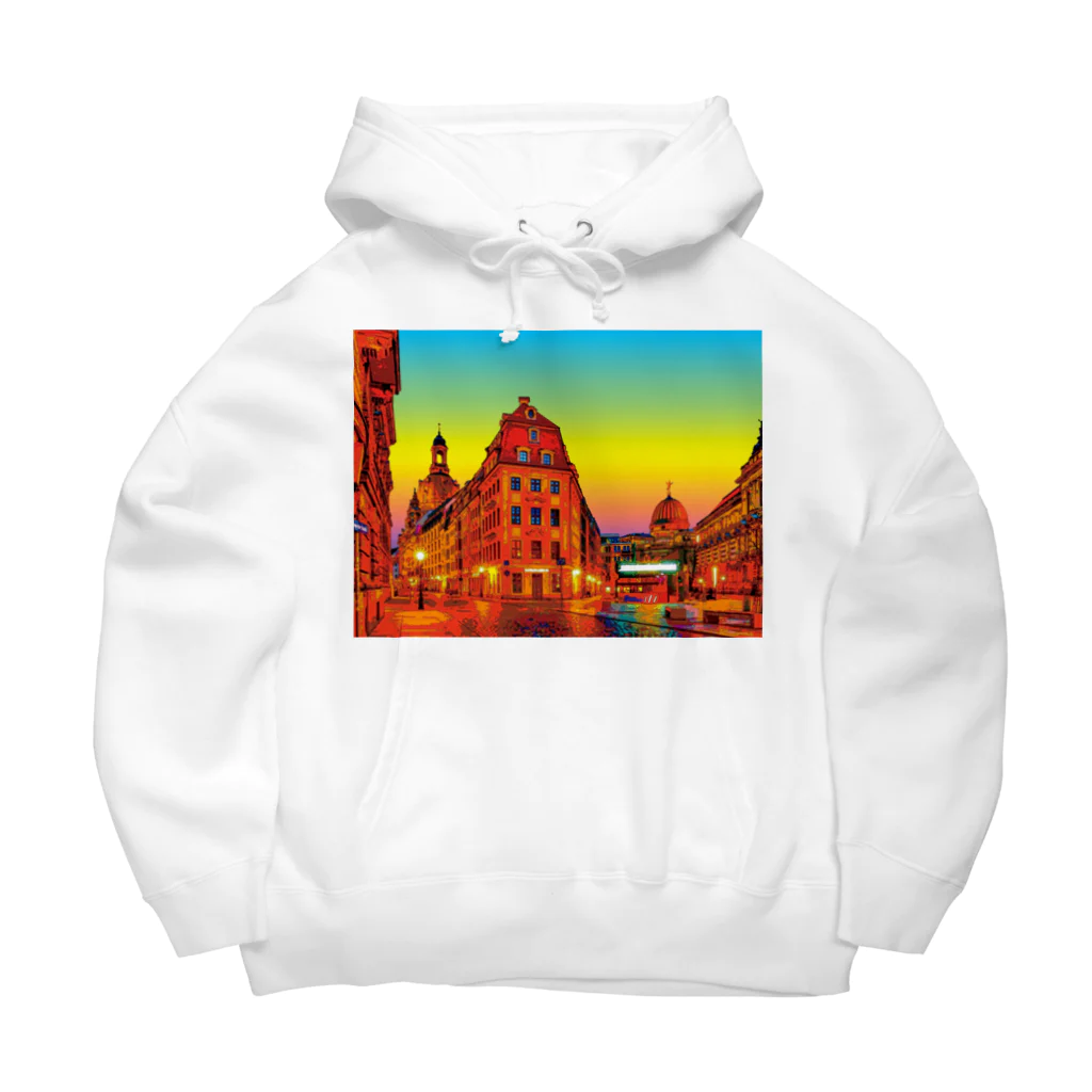 GALLERY misutawoのドレスデン 夕暮れの街角 Big Hoodie