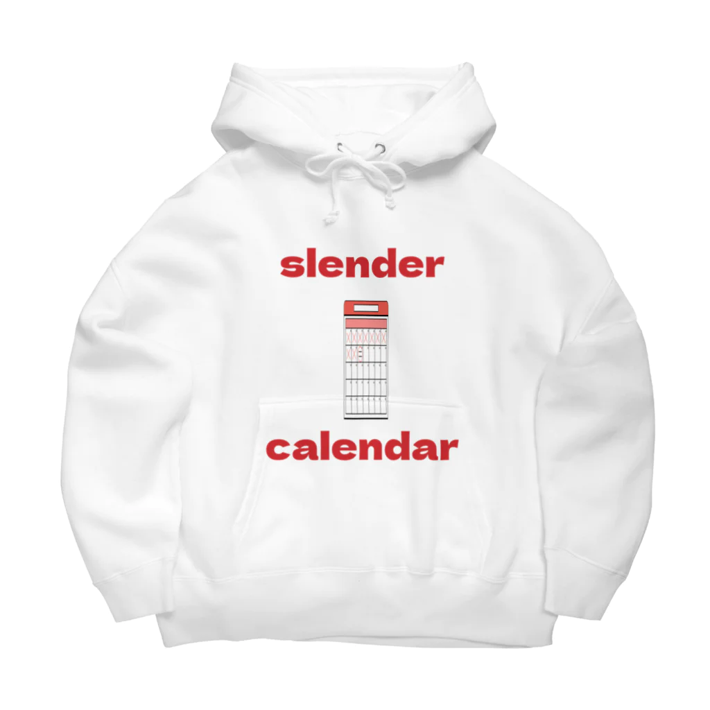 十織のお店のslender calendar ビッグシルエットパーカー